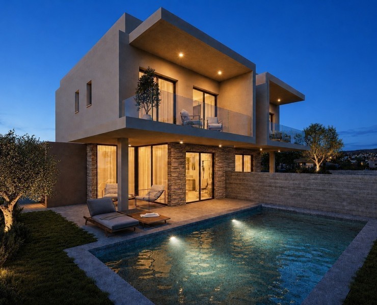 Geroskipou, Paphos Semi Detached Villa For Sale | C12400