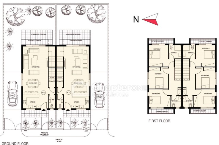 Semi Detached Villa For Sale  in  Mandria