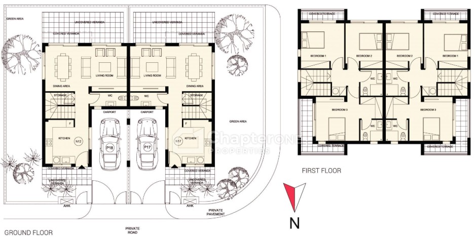 Semi Detached Villa For Sale  in  Mandria