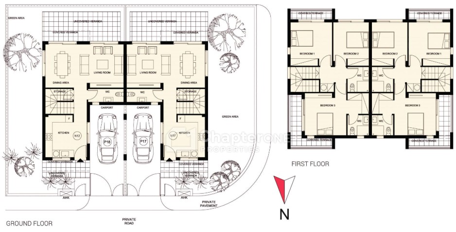 Semi Detached Villa For Sale  in  Mandria
