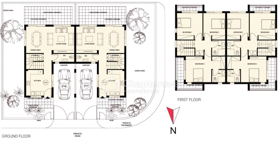 Semi Detached Villa For Sale  in  Mandria